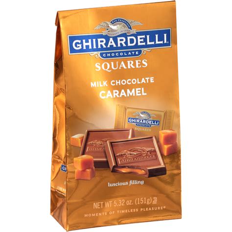 Ghirardelli Chocolate Squares Chocolate, Milk & Caramel, 6.38 oz