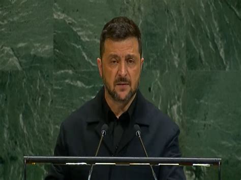 At UNGA, Zelenskyy questions UN's effectiveness, says "weapons decide ...