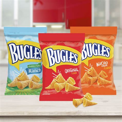 Buy Bugles Crispy Corn Snacks, Original Flavor, Snack Bag, 8.75 oz ...