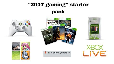 “2007 gaming” starter pack : r/starterpacks