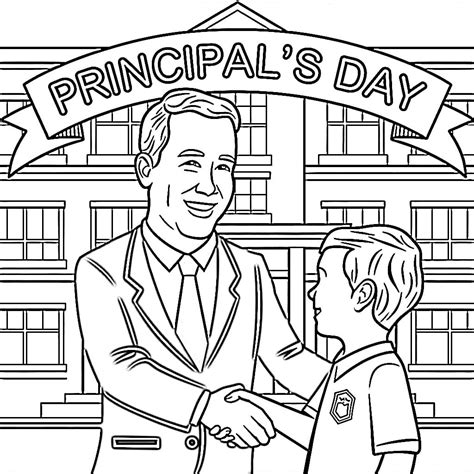School Principals' Day Image coloring page - Download, Print or Color ...
