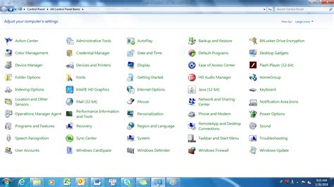 Image result for View All Control Panel Items