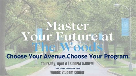 Master Your Future at the Woods | Grad Program Showcase, Saint Mary-of ...