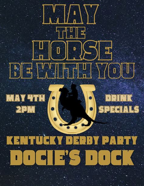 May The Horse Be With You Kentucky Derby Viewing Party and Star Wars ...
