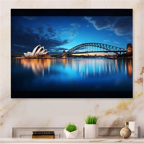 Latitude Run® Australia Sydney Icons III - Australia Print on Metal | Wayfair