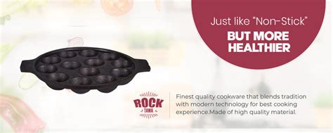 ROCK TAWA 13 CAVITIES PANIYARAKKAL/KUZHI PANIYARAM/APPAM PATRA/PADDU T ...