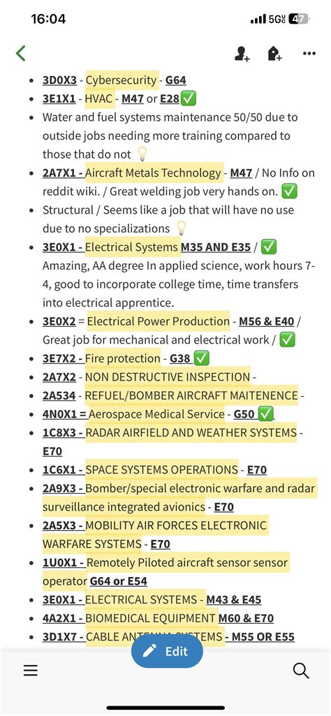 Any opinions on the jobs listed for a future enlistee? Pre made list shooting for these jobs not ...