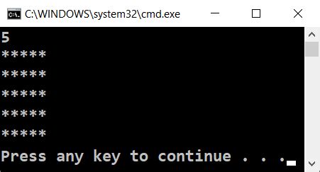Pattern Prints in C Using Nested Loop 的图像结果