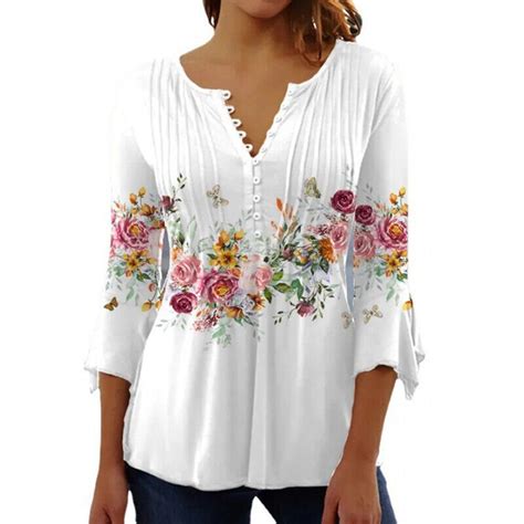 White Flowy Tops For Women