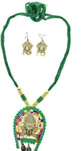 Royal Patron Wood Green Jewellery Set Price in India - Buy Royal Patron ...