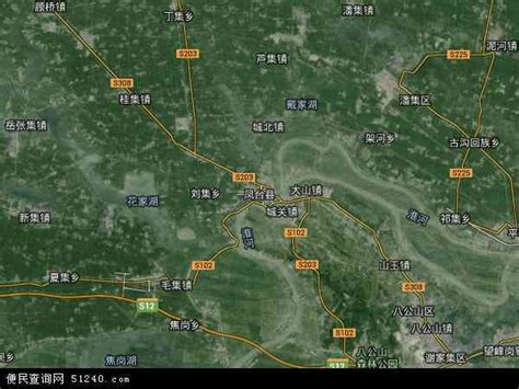 凤凰镇地图 - 凤凰镇卫星地图 - 凤凰镇高清航拍地图