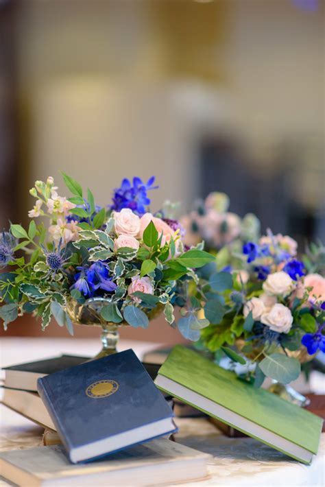 Purple And Blue Wedding Centerpieces