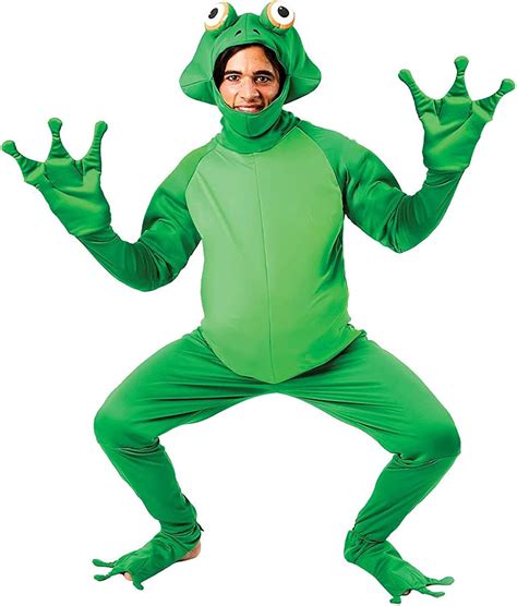 Mens Funny Frog One Piece Cosplay Costume Novelty Adult Animal ...