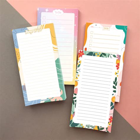 Diarymart To Do List Notepad Notes Tear-Off Pad, Memo Pad for Shopping ...
