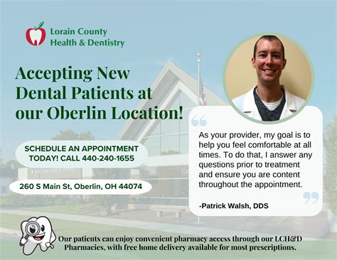 Lorain County Health & Dentistry — Oberlin Dental Provider Dr. Patrick ...
