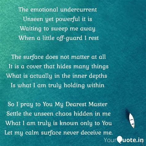 The emotional undercurren... | Quotes & Writings by Voice Within ...