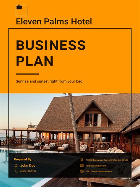 Guest House Business Plan Template 的图像结果