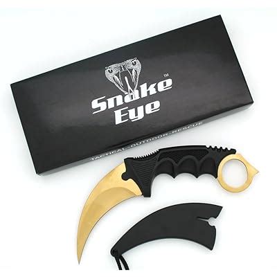 Buy Snake Eye Tactical Karambit Style Full Tang Neck Knife Outdoors ...