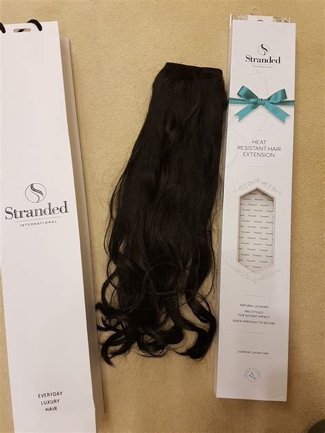 STRANDED INTERNATIONAL HAIR EXTENSIONS 18" CURLY #1 BLACK MAGIC REVIEW ...