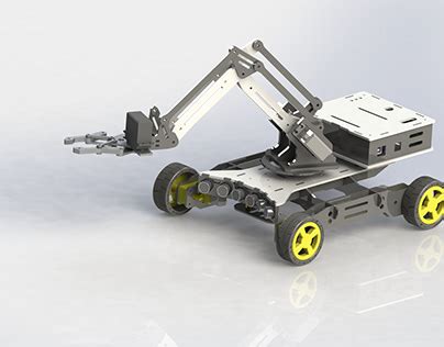 Robot Arm SolidWorks Simulation 的图像结果