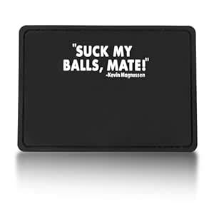 Backtime Suck My Balls Mate PVC Patch, 1 Rectangular Military Humor ...