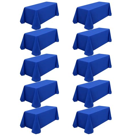 Snapklik.com : 10 Pack Royal Blue Tablecloth Rectangle Table,90 X 156 ...