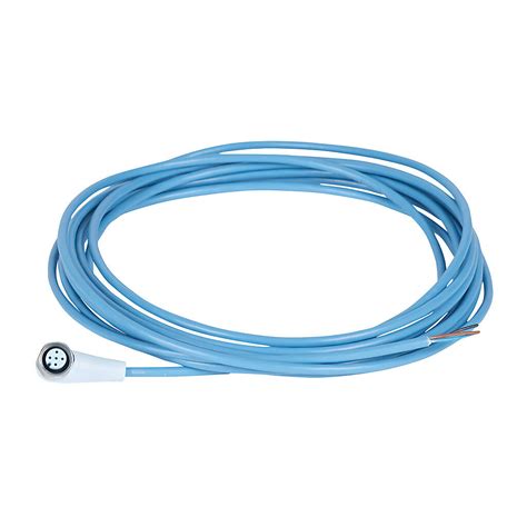 Connection Cable: 16.4ft/5m, M12 right-angle female to pigtail (PN ...