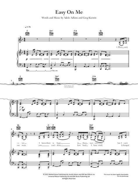 Easy On Me - Noten von Adele - fbd-43483 | notendownload