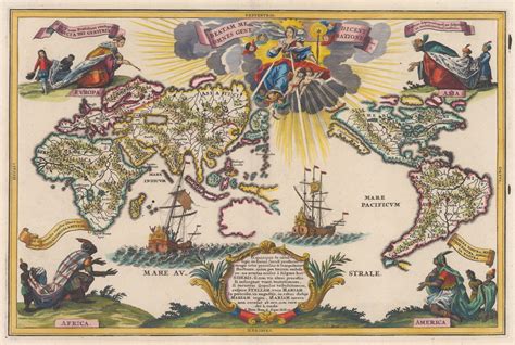Heinrich Scherer, World Map, 1700 c. | The Map House