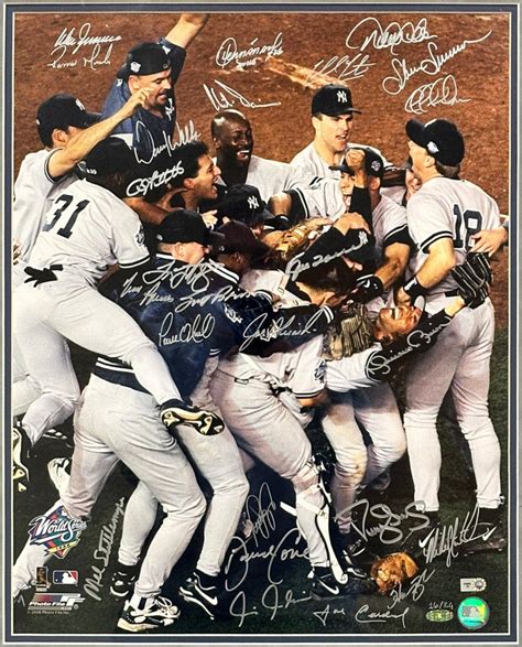 1998 Yankees World Series Champions LE Custom Framed Photo Team-Signed ...