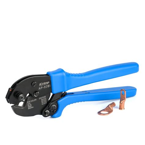 iCrimp AP-50BI Battery Cable Ring Terminal Crimper for 8, 6, 4, 2AWG ...