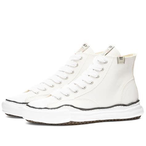 Maison MIHARA YASUHIRO Peterson High Original Sole Canvas Sneaker White ...