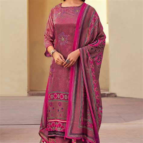 Rani Pure Gajji Silk Digital Print Suit – Jay Vijay Prints Pvt. Ltd.