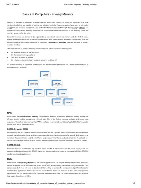 Image result for Computer Primary Memory