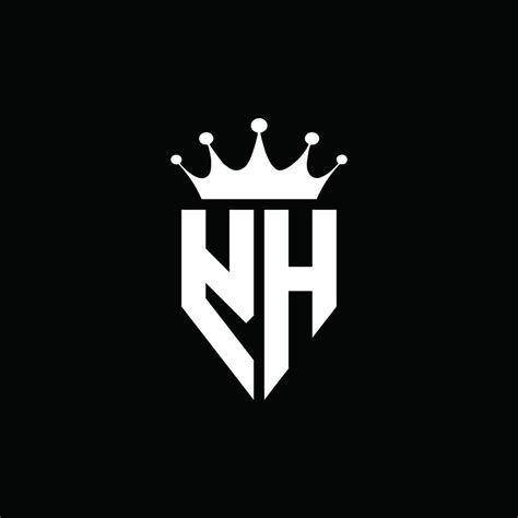 YH logo monogram emblem style with crown shape design template 4235311 ...