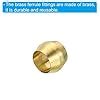 Patikil 4mm Tube OD Brass Compression Sleeves and Ferrules, 20 Pack ...