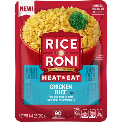 Rice A Roni, Heat & Eat, Chicken Rice Flavor - SmartLabel™