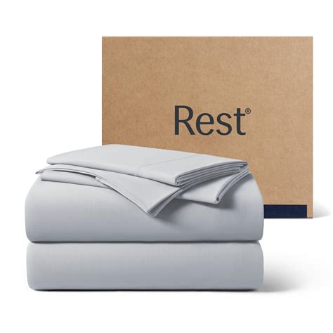 REST® Evercool®+ Starter Sheet Set, King, Light Gray, Breathable Bed ...