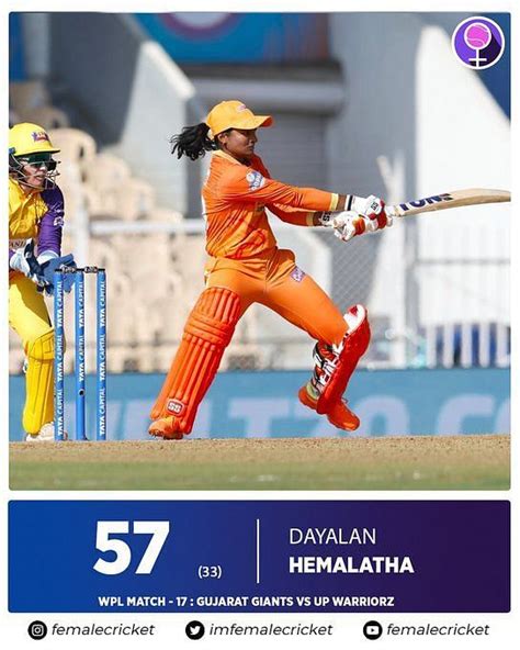 "Never thought she can bat like this"- Fans hail Gujarat Giants batter ...