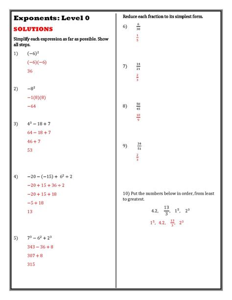Image result for Exponents Complex Procedures Grade 8
