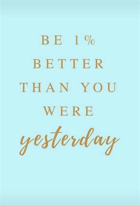 Be 1% Better Than You Were Yesterday