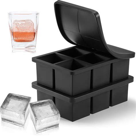 Amazon.com: SIVITICK Silicone Ice Cube Trays 2 Pack - Large Ice Tray ...