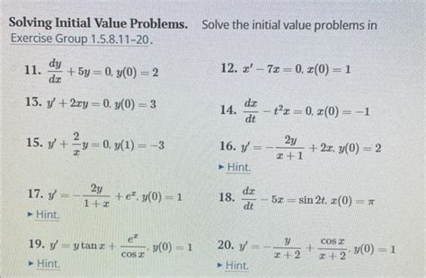 Image result for Finding Initial Value Problems