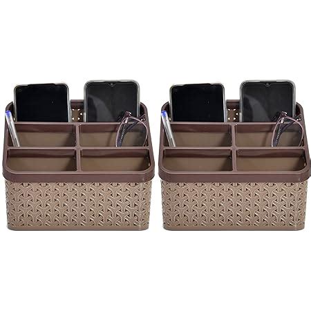 Kuber Industries Plastic 2 Pieces Multi-Purpose Large Size Compact Desk ...