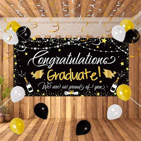 Buy 25PCS Graduation Party Decorations 2022 - Large Congrats Grad ...