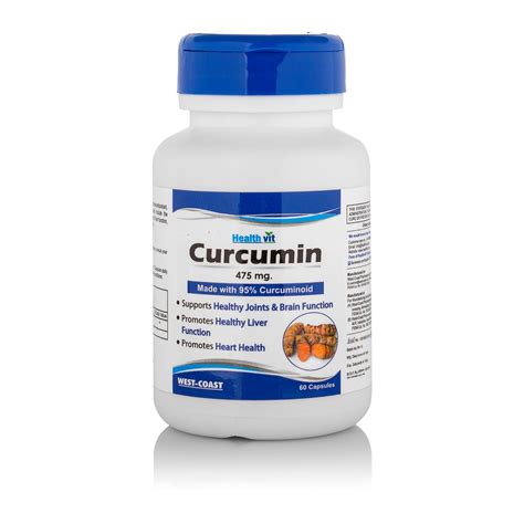 Healthvit Curcumin 475 mg, 60 Capsules Price, Uses, Side Effects ...