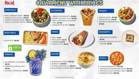 Cava Menu With Prices | Order Online Delivery