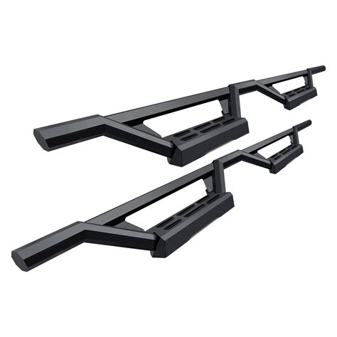 APG® IA04WAG9B - M3 Series Drop Down Cab Length Black Octagon Nerf Bars