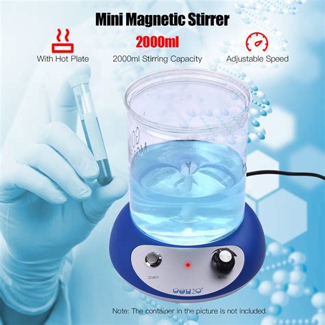 Mini Magnetic Stirrer Plate Mixer Heating Stirring... - Vicedeal