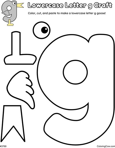 Lowercase Letter g Goose Craft